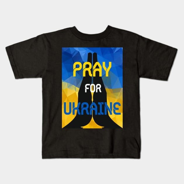 Pray for Ukraine Kids T-Shirt by teesmile